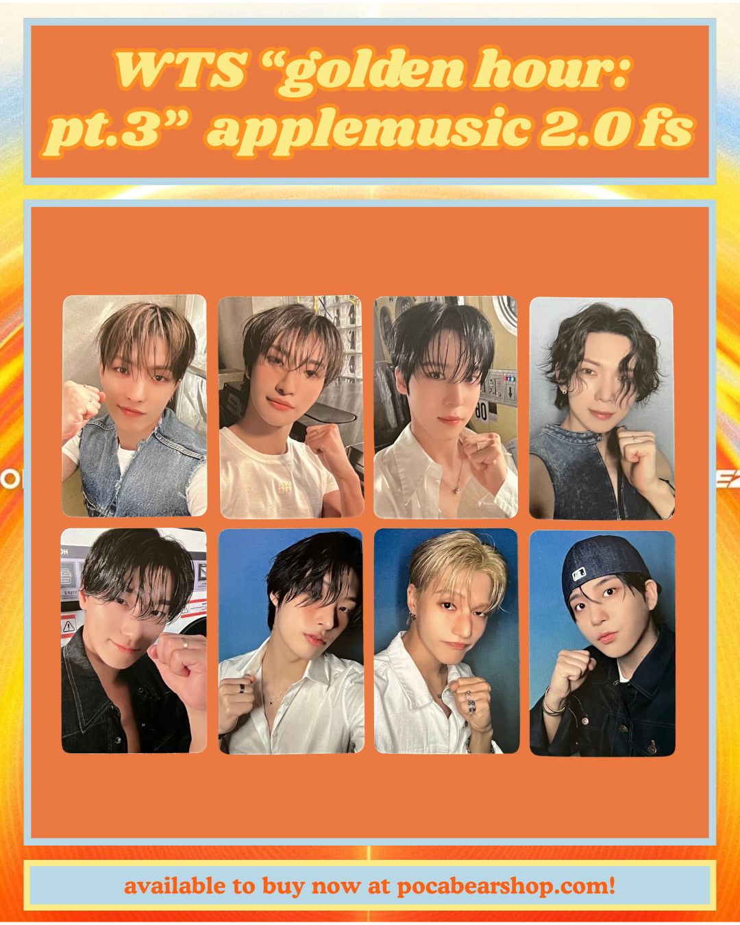 "golden hour: pt.3" applemusic 2.0 fansign pcs