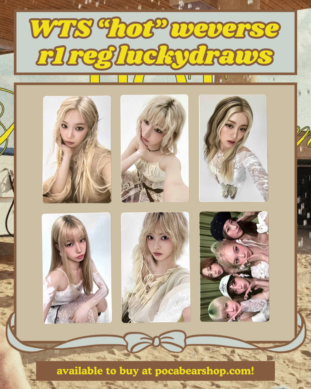 "hot" weverse regular round 1 luckydraws