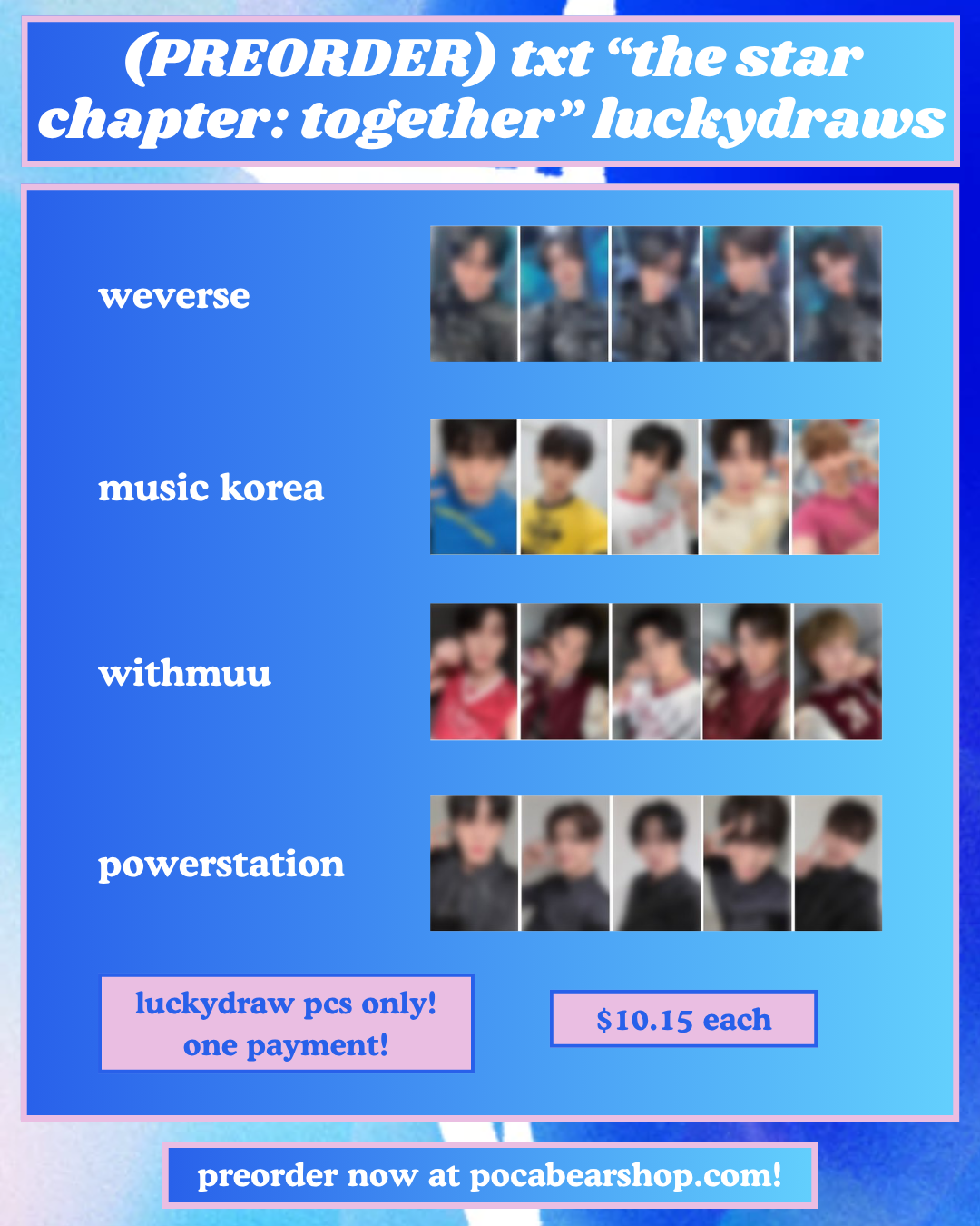 (PREORDER) "tsc: together" luckydraws