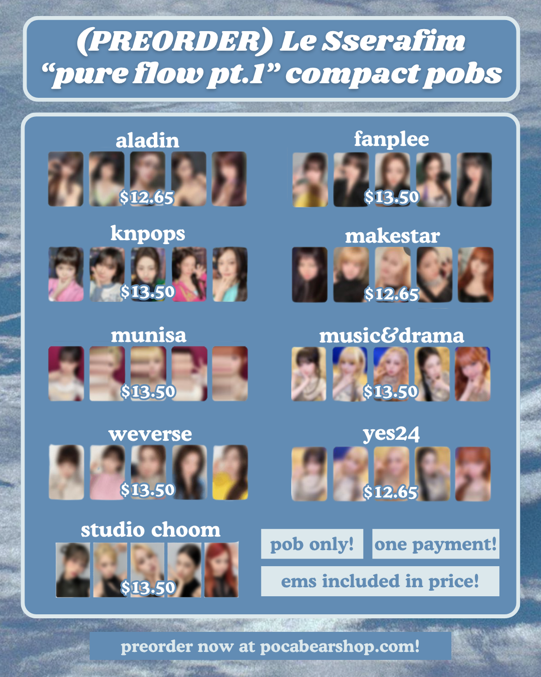 (PREORDER) "pure flow pt.1" compact pobs
