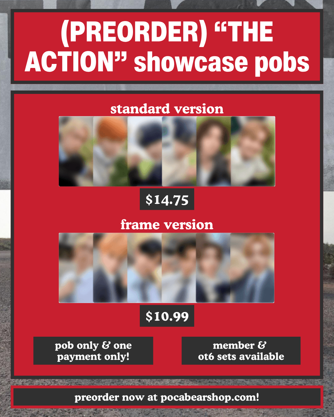 (PREORDER) "the action" showcase pobs