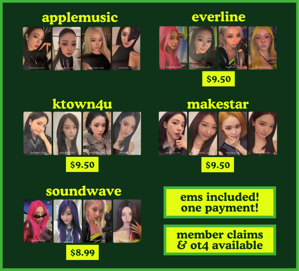 (PREORDER) "lemonade" luckydraws