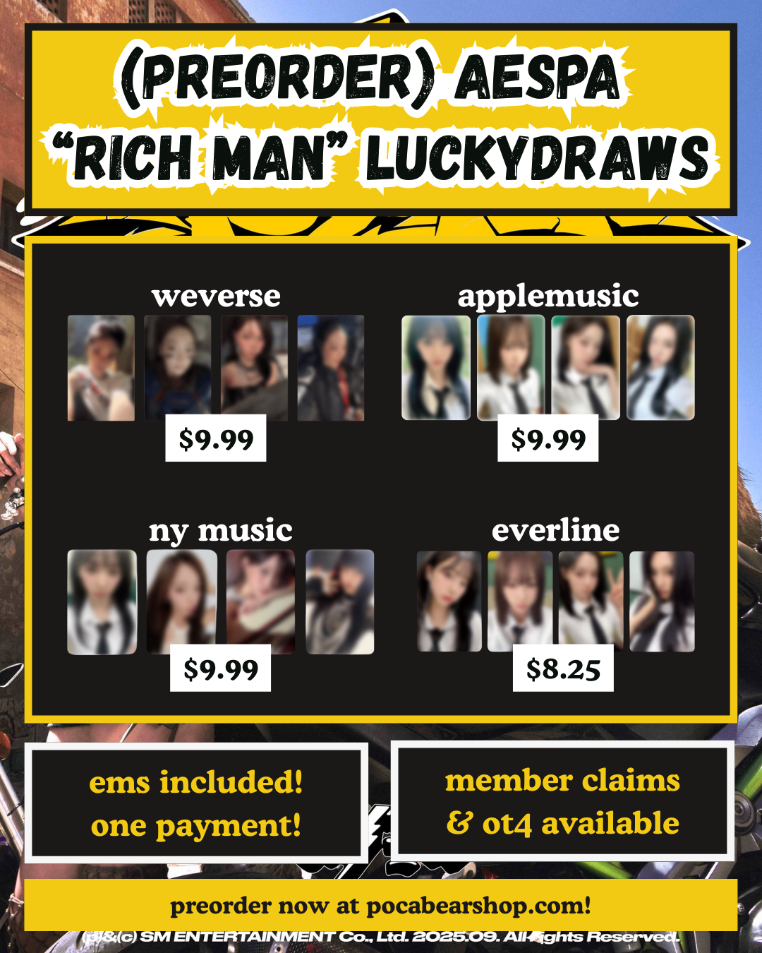 (PREORDER) "rich man" luckydraws