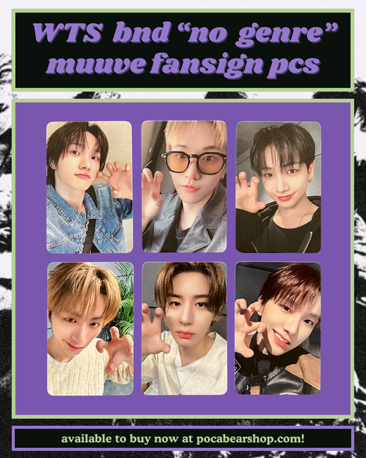 "no genre" muuve fansign pcs