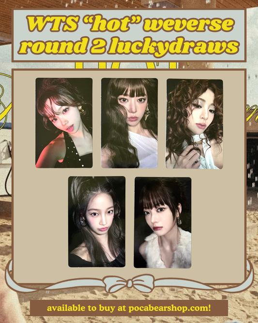 "hot" weverse round 2 luckydraws