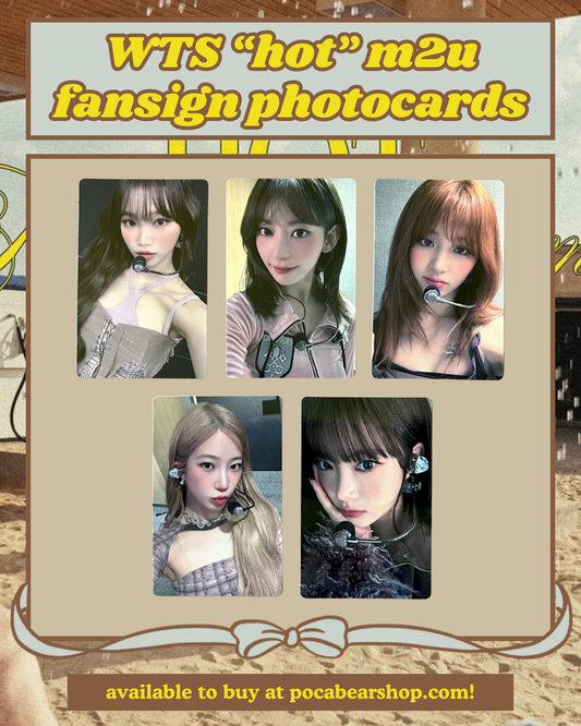 "hot" m2u fansign photocards