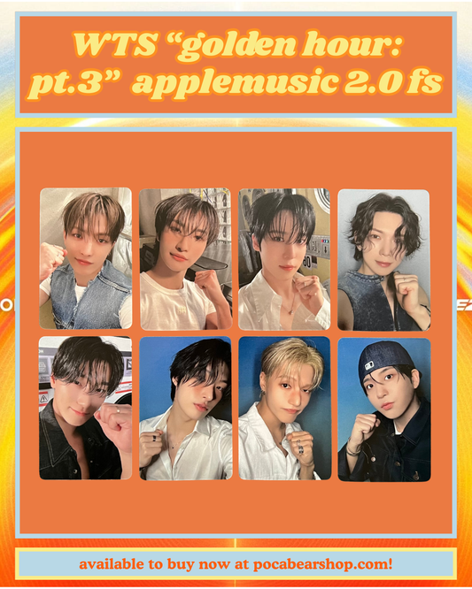 "golden hour: pt.3" applemusic 2.0 fansign pcs
