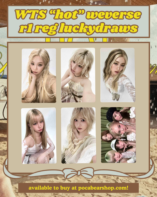 "hot" weverse regular round 1 luckydraws