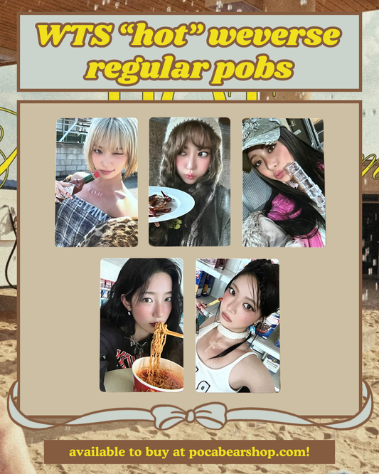 "hot" weverse regular pobs