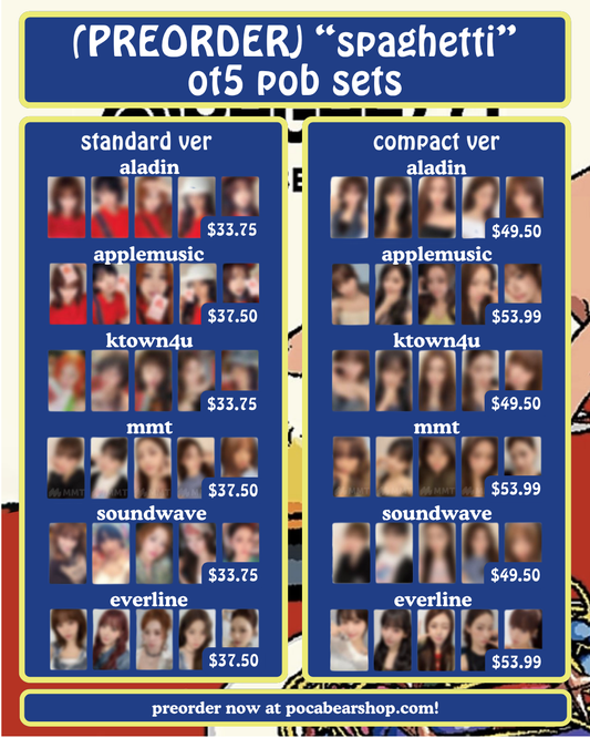 (PREORDER) "spaghetti" ot5 pob sets