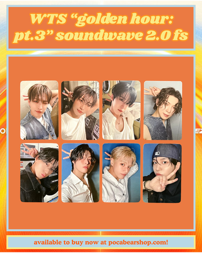 "golden hour: pt.3" soundwave 2.0 fansign pcs