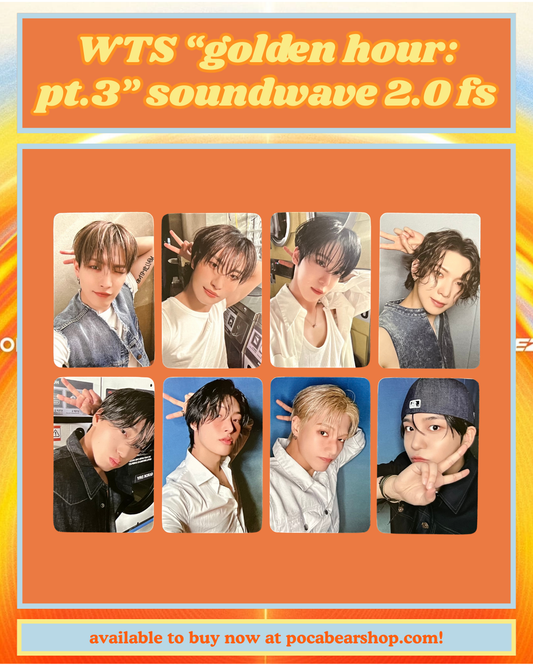 "golden hour: pt.3" soundwave 2.0 fansign pcs