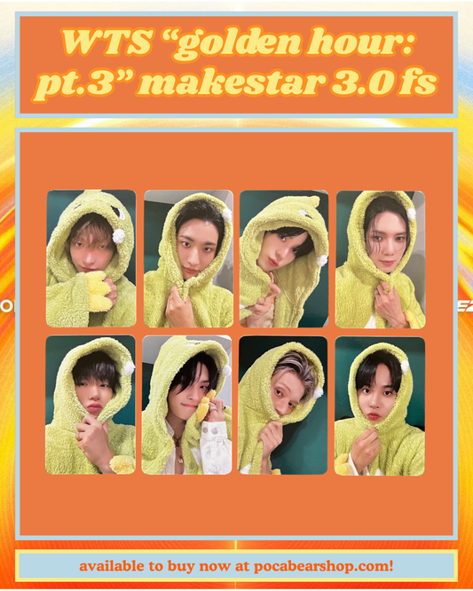 "golden hour: pt.3" makestar 3.0 fansign pcs