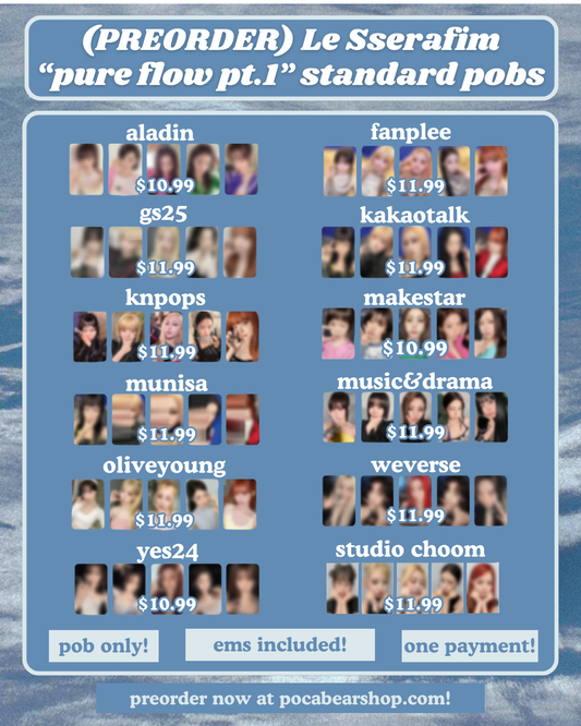 (PREORDER) "pure flow pt.1" standard pobs
