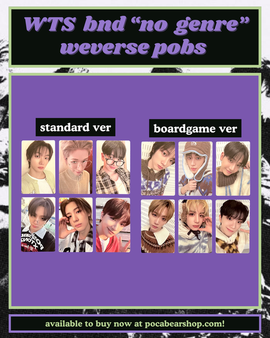 "no genre" weverse pobs