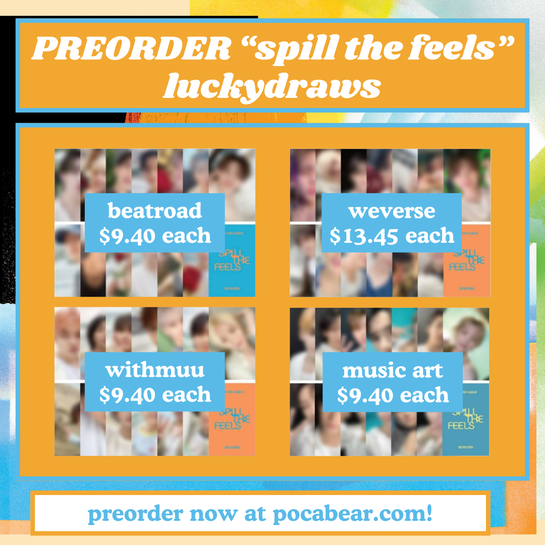 (PREORDER) "spill the feels" luckydraws