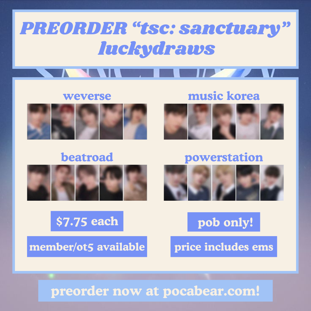 (PREORDER) "tsc: sanctuary" luckydraws