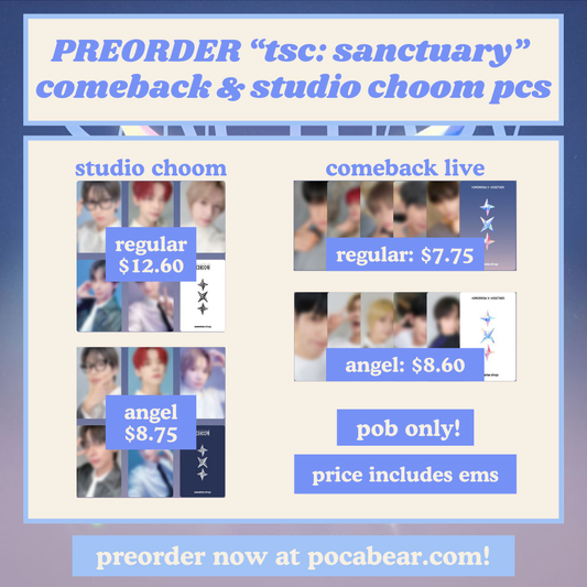 (PREORDER) "tsc: sanctuary" comeback live & studio choom benefits