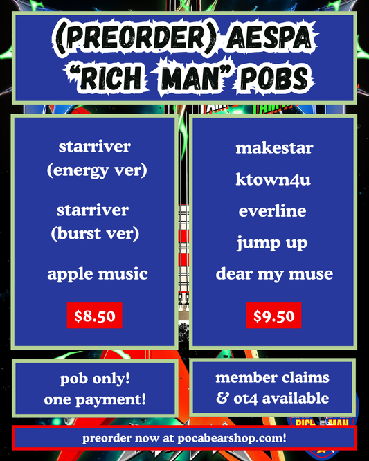(PREORDER) "rich man" pobs
