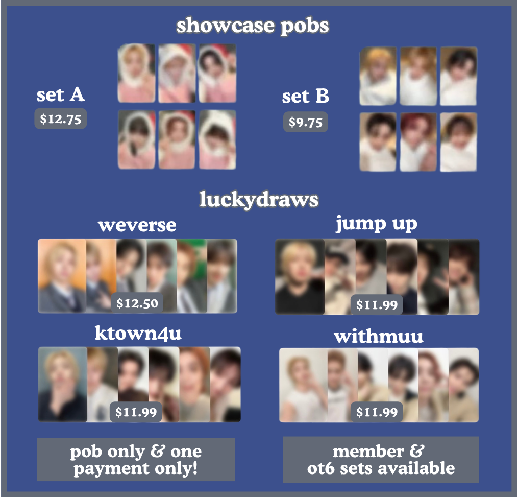 (PREORDER) "home" showcase & luckydraws