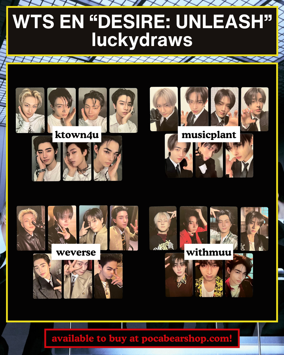 "desire: unleash" luckydraws