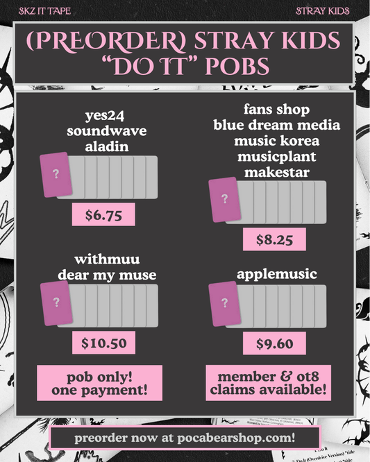 (PREORDER) stray kids "do it" pobs