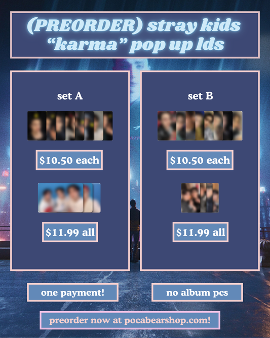 (PREORDER) stray kids "karma" pop up lds